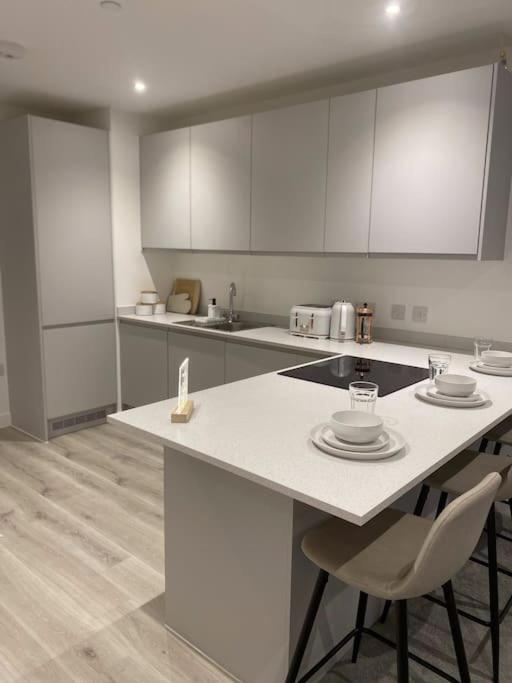 Central Manchester-1Br Apartment Free Parking-Cinema Room Bagian luar foto
